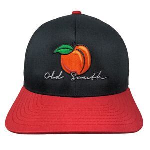Old South Peach Snapback Mesh Back Trucker Hat Multi One Size Colorblock